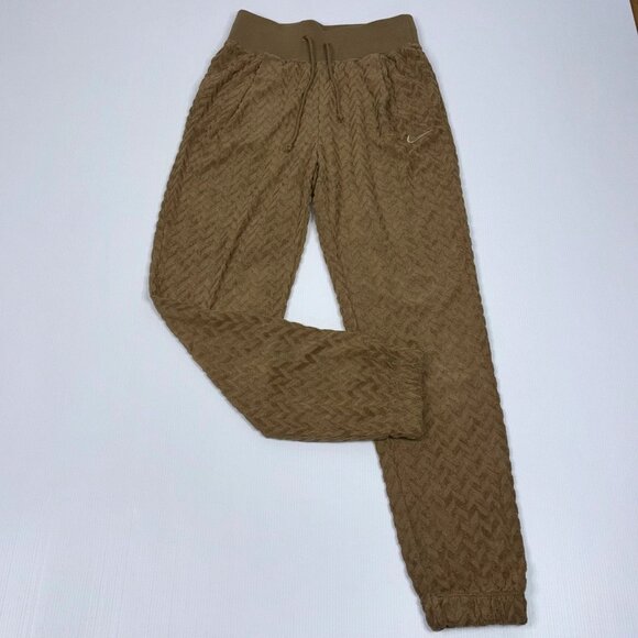 NIKE women's small jogger tan pants - Picture 2 of 2
